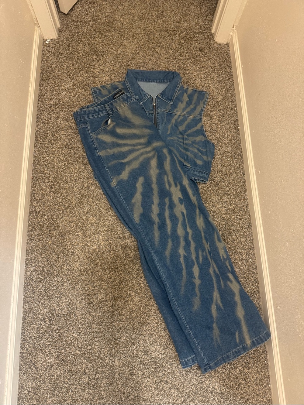 Women’s Wide Led Tie-Dye Jumpsuit